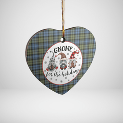 Clan Campbell Faded Tartan Tartan Crest Gnome Heart Ceramic Ornament BM37 Campbell Faded Tartan Tartan Christmas   