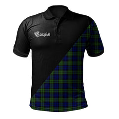 Clan Campbell Modern Clan - Military Polo Shirt IU81 Campbell Modern Tartan Tartan Polo   