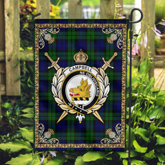 Clan Campbell Modern Tartan Crest Garden Flag  - Celtic Thistle  MO52 Clan Campbell Tartan Today   