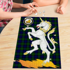 Clan Campbell Modern Tartan Crest Unicorn Scotland Jigsaw Puzzles Gift For Family TN75 Clan Campbell Tartan Today   