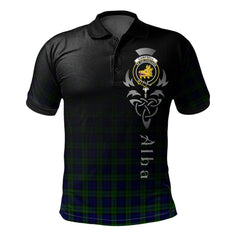 Clan Campbell Modern Tartan Polo Shirt - Alba Celtic Style KN83 Campbell Modern Tartan Tartan Polo   