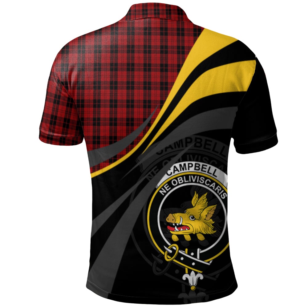 Clan Campbell of Armaddie Tartan Polo Shirt - Royal Coat Of Arms Style MC30 Campbell of Armaddie Tartan Tartan Polo   