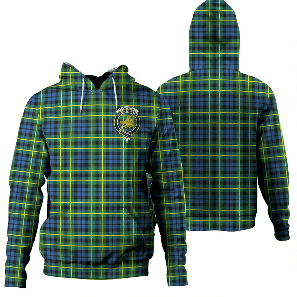 Clan Campbell of Breadalbane Ancient Tartan Hoodie Crest JMGUAZ7T-1 Campbell of Breadalbane Ancient Tartan Hoodies   