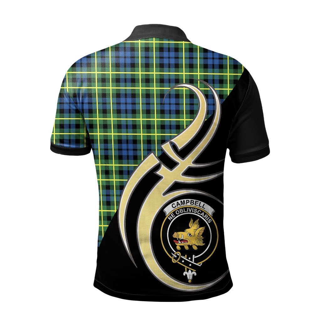 Clan Campbell of Breadalbane Ancient Tartan Polo Shirt - Believe In Me Style IW90 Campbell of Breadalbane Ancient Tartan Tartan Polo   