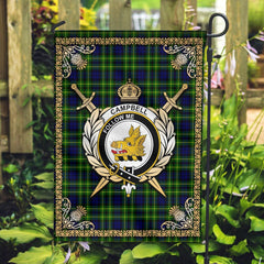 Clan Campbell of Breadalbane Modern Tartan Crest Garden Flag  - Celtic Thistle  AE47 Clan Campbell of Breadalbane Tartan Today   