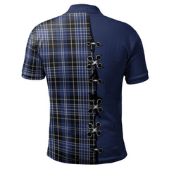 Clan Clark Tartan Polo Shirt - Lion Rampant And Celtic Thistle Style LW57 Clark Tartan Tartan Polo   