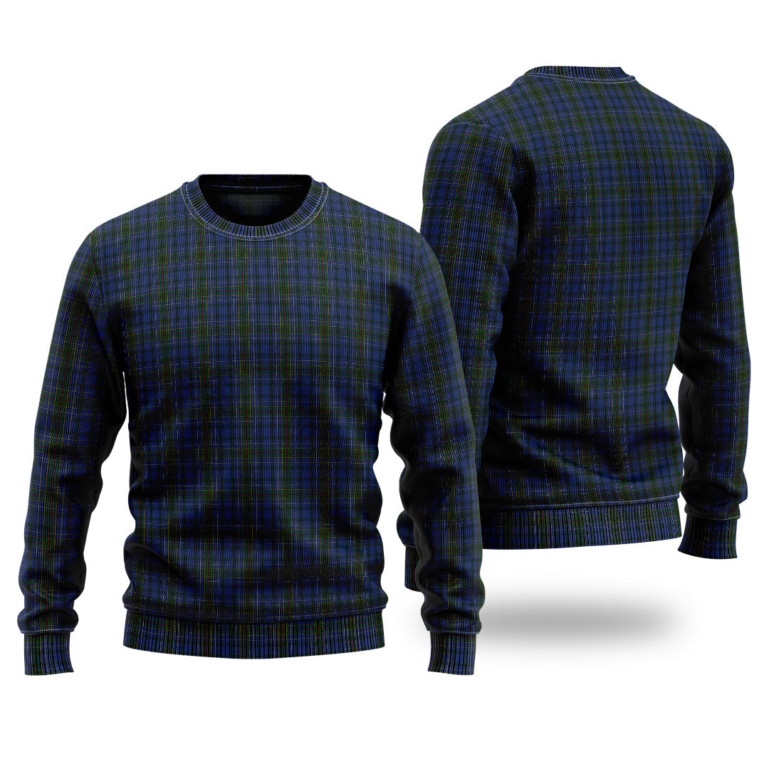 Clan Cockburn Blue Tartan Christmas Ugly Sweater FA73 Cockburn Blue Tartan Tartan Sweater   