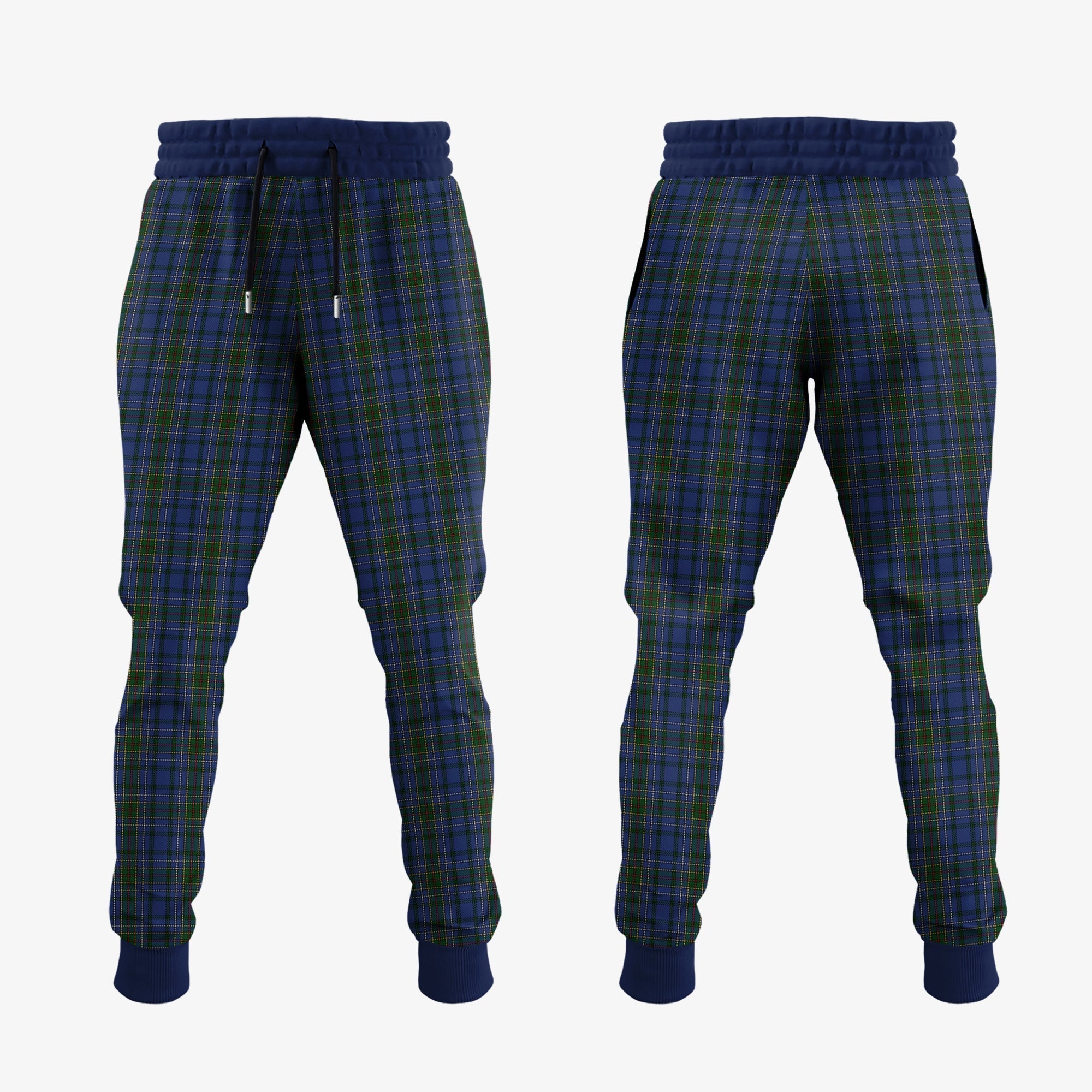 Clan Cockburn Blue Tartan Crest Jogger Sweatpants PK51 Clan Cockburn Tartan Today   