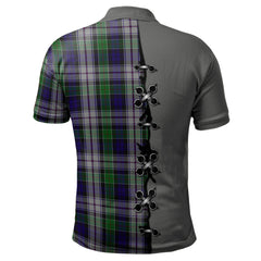 Clan Colquhoun Dress Tartan Polo Shirt - Lion Rampant And Celtic Thistle Style YD29 Colquhoun Dress Tartan Tartan Polo   