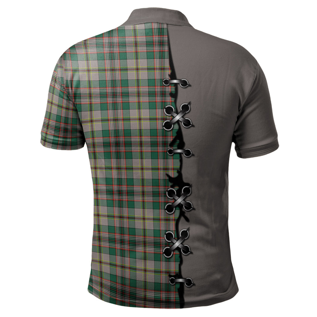 Clan Craig Ancient Tartan Polo Shirt - Lion Rampant And Celtic Thistle Style QO75 Craig Ancient Tartan Tartan Polo   