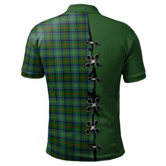 Clan Cranstoun Tartan Polo Shirt - Lion Rampant And Celtic Thistle Style KW75 Cranstoun Tartan Tartan Polo   