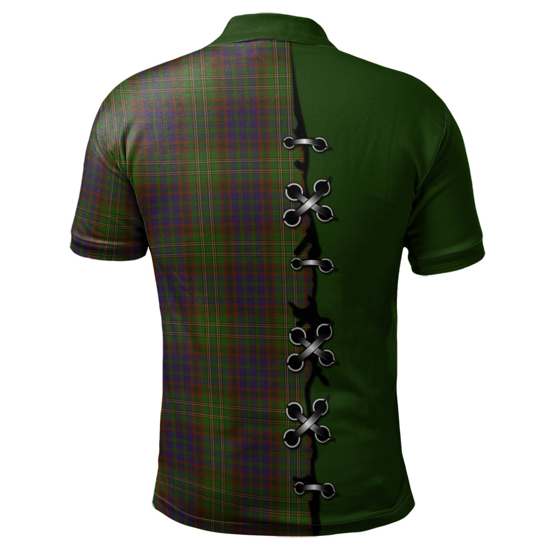 Clan Cunningham Hunting Modern Tartan Polo Shirt - Lion Rampant And Celtic Thistle Style CD94 Cunningham Hunting Modern Tartan Tartan Polo   