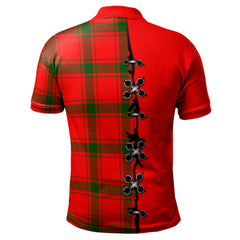 Clan Darroch Tartan Polo Shirt - Lion Rampant And Celtic Thistle Style VP80 Darroch Tartan Tartan Polo   