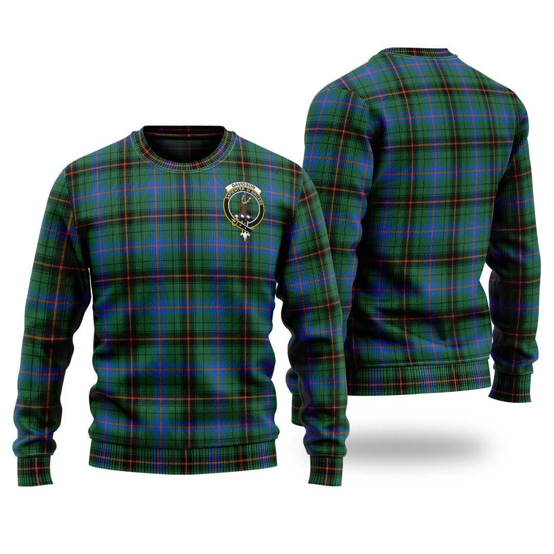 Clan Davidson Ancient Tartan Christmas Ugly Sweater TK73 Davidson Ancient Tartan Tartan Sweater   