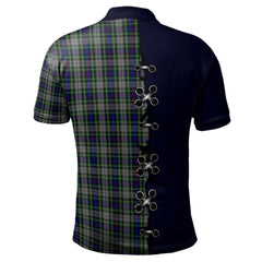 Clan Davidson of Tulloch Dress Tartan Polo Shirt - Lion Rampant And Celtic Thistle Style XF67 Davidson of Tulloch Dress Tartan Tartan Polo   