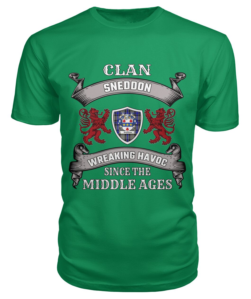 Clan Sneddon Tartan 2D T-ShirtQN47 Sneddon Tartan 2D T-Shirt Tartan T-Shirt Green Apple S Sneddon Tartan 2D T-Shirt