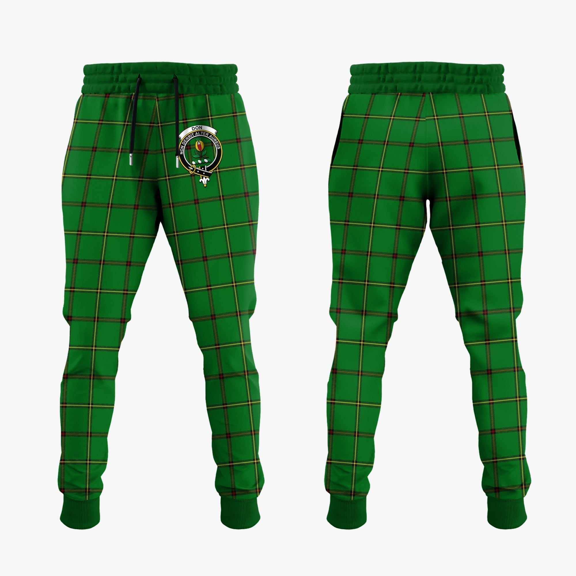 Clan Don Tartan Crest Jogger Sweatpants GI73 Clan Don Tartan Today   