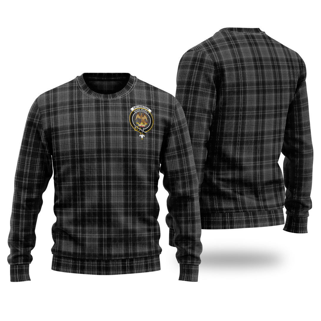 Clan Drummond Grey Tartan Christmas Ugly Sweater HD68 Drummond Grey Tartan Tartan Sweater   