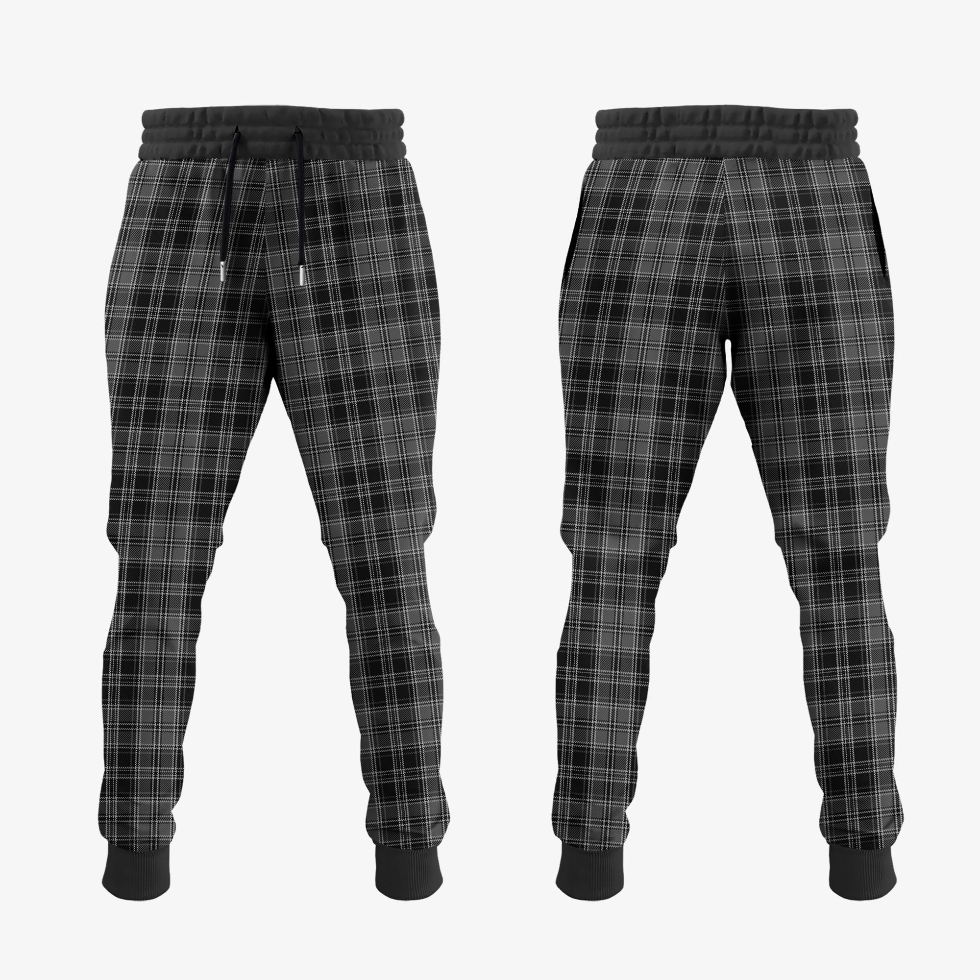 Clan Drummond Grey Tartan Crest Jogger Sweatpants SP19 Clan Drummond Tartan Today   