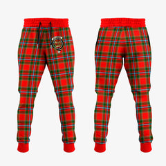 Clan Drummond Of Perth Tartan Crest Jogger Sweatpants HQ65 Clan Drummond Tartan Today   