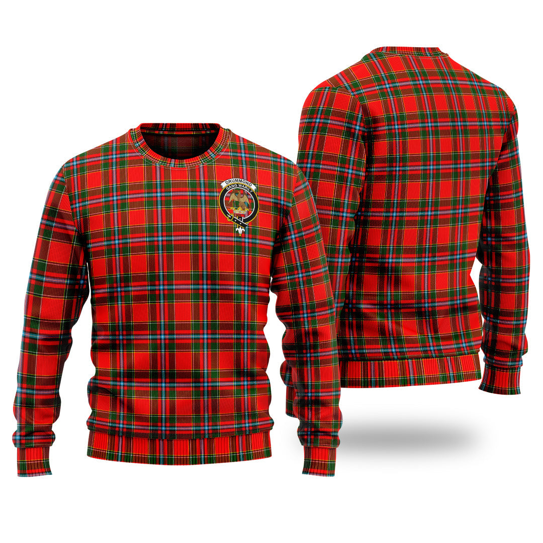 Clan Drummond Of Perth Tartan Christmas Ugly Sweater BZ51 Drummond Of Perth Tartan Tartan Sweater   