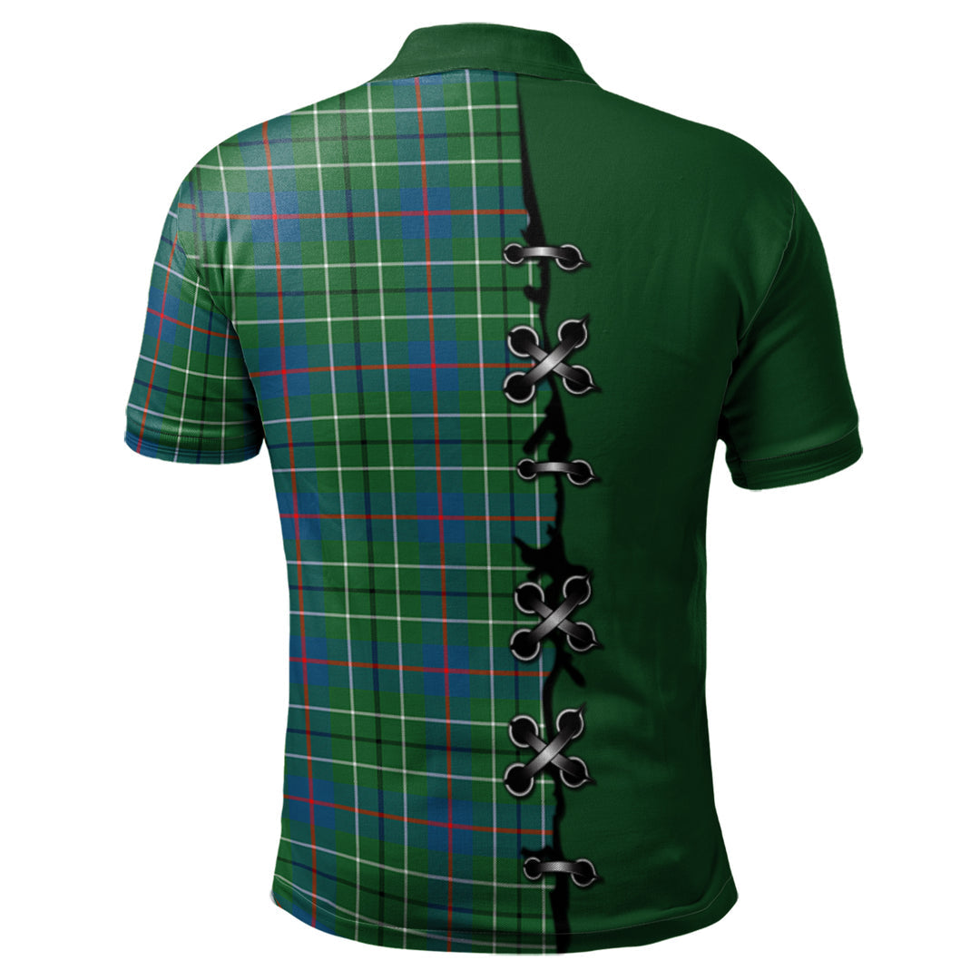 Clan Duncan Ancient Tartan Polo Shirt - Lion Rampant And Celtic Thistle Style GY29 Duncan Ancient Tartan Tartan Polo   