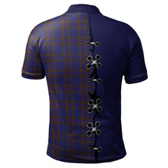 Clan Elliot Tartan Polo Shirt - Lion Rampant And Celtic Thistle Style JA23 Elliot Tartan Tartan Polo   