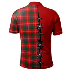 Clan Fenton Tartan Polo Shirt - Lion Rampant And Celtic Thistle Style RK78 Fenton Tartan Tartan Polo   