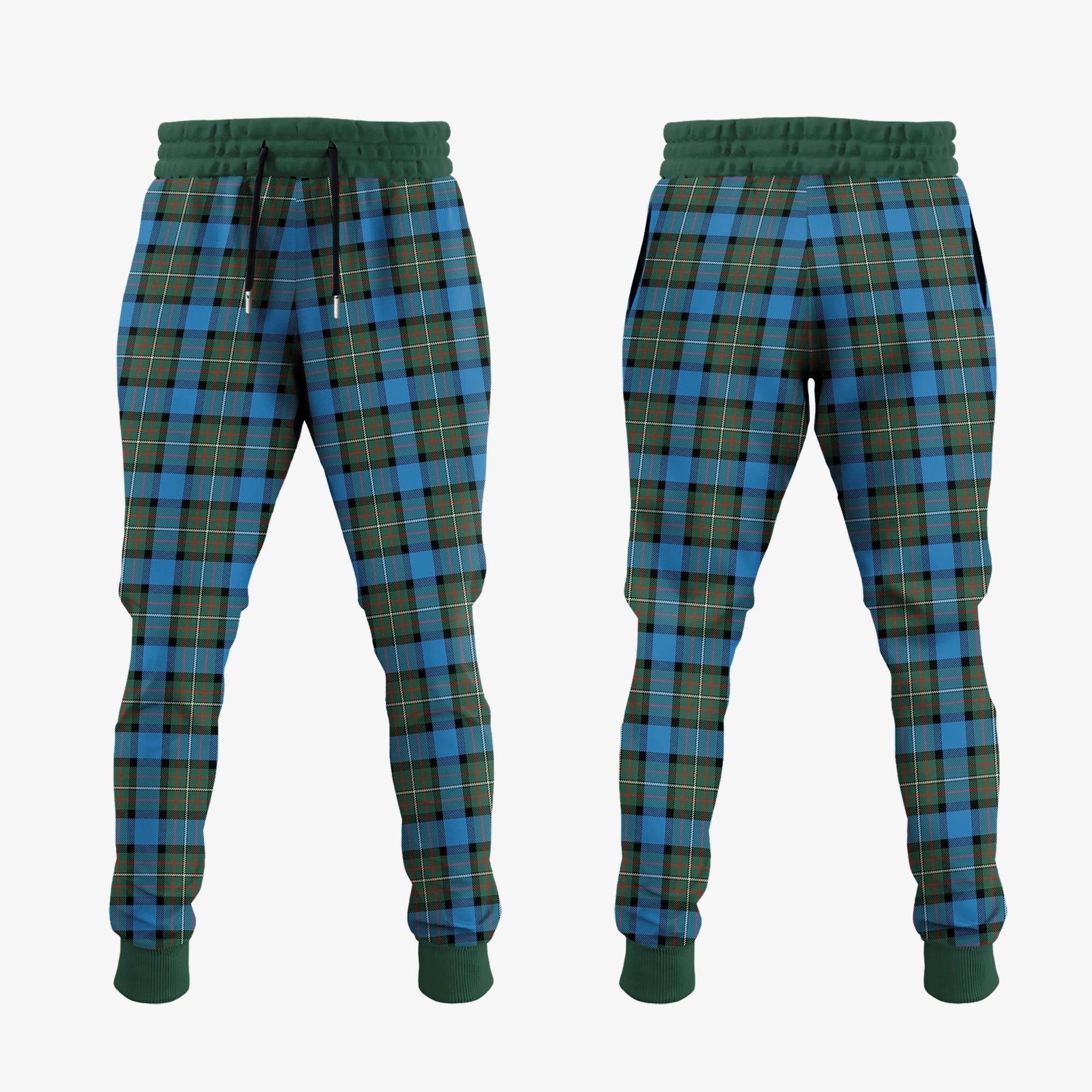 Clan Fergusson Ancient Tartan Crest Jogger Sweatpants YL90 Clan Fergusson Tartan Today   