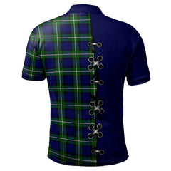 Clan Forbes Modern Tartan Polo Shirt - Lion Rampant And Celtic Thistle Style LK81 Forbes Modern Tartan Tartan Polo   