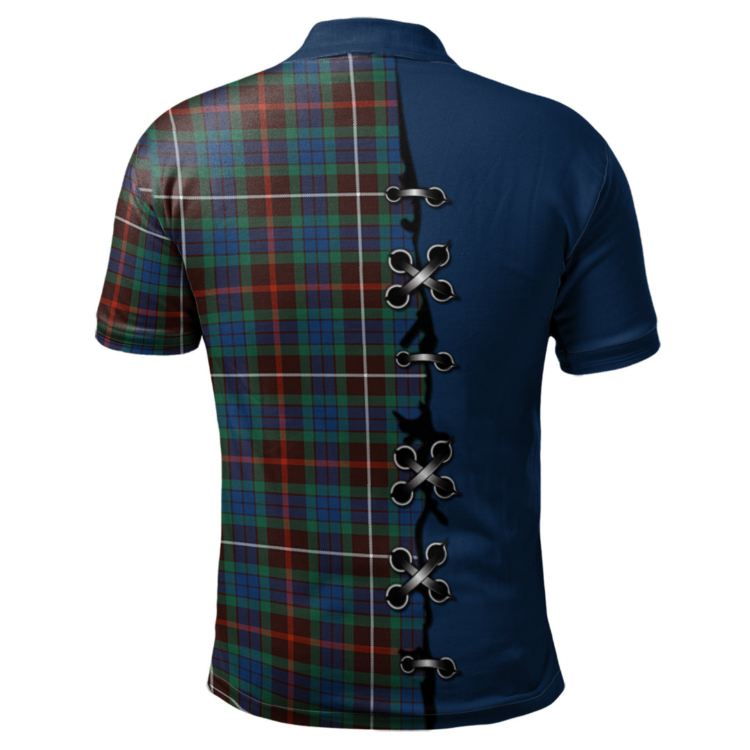 Clan Fraser Hunting Ancient Tartan Polo Shirt - Lion Rampant And Celtic Thistle Style VN76 Fraser Hunting Ancient Tartan Tartan Polo   