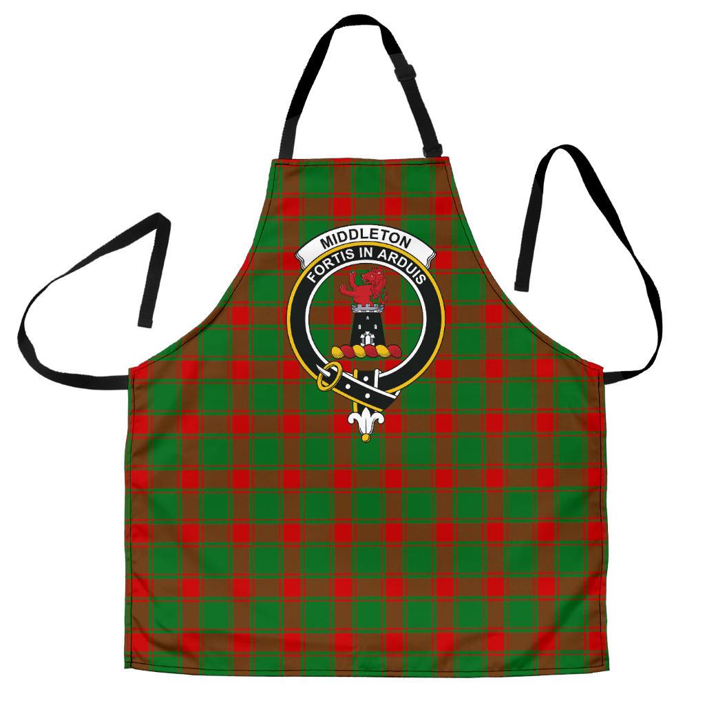 Clan Middleton Modern Tartan Crest Apron OD40 Clan Middleton Tartan Today   