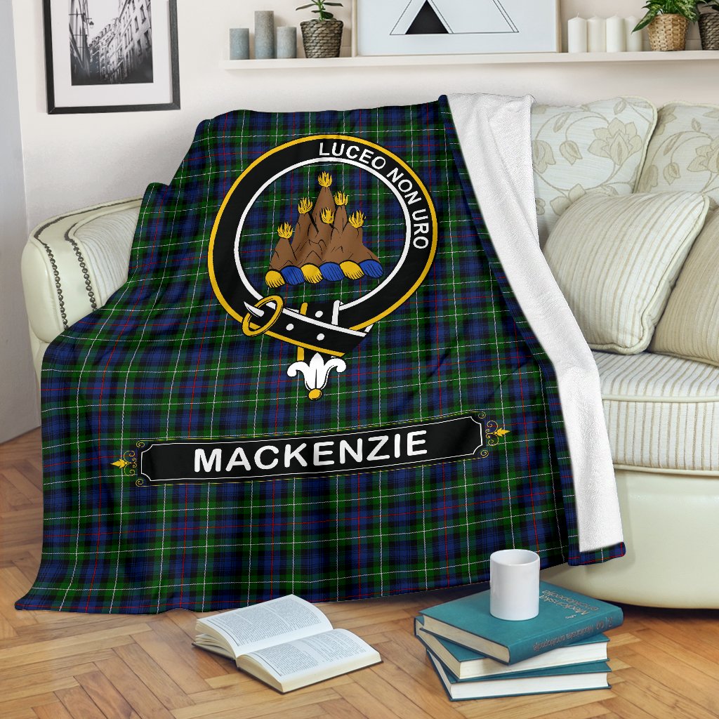 Clan MacKenzie Family Tartan Crest BlanketFR93 Clan MacKenzie Clan MacKenzie   