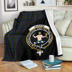 Clan Murray of Atholl Modern Tartan Crest Blanket Wave Style UJ69 Clan Murray Tartan Today   