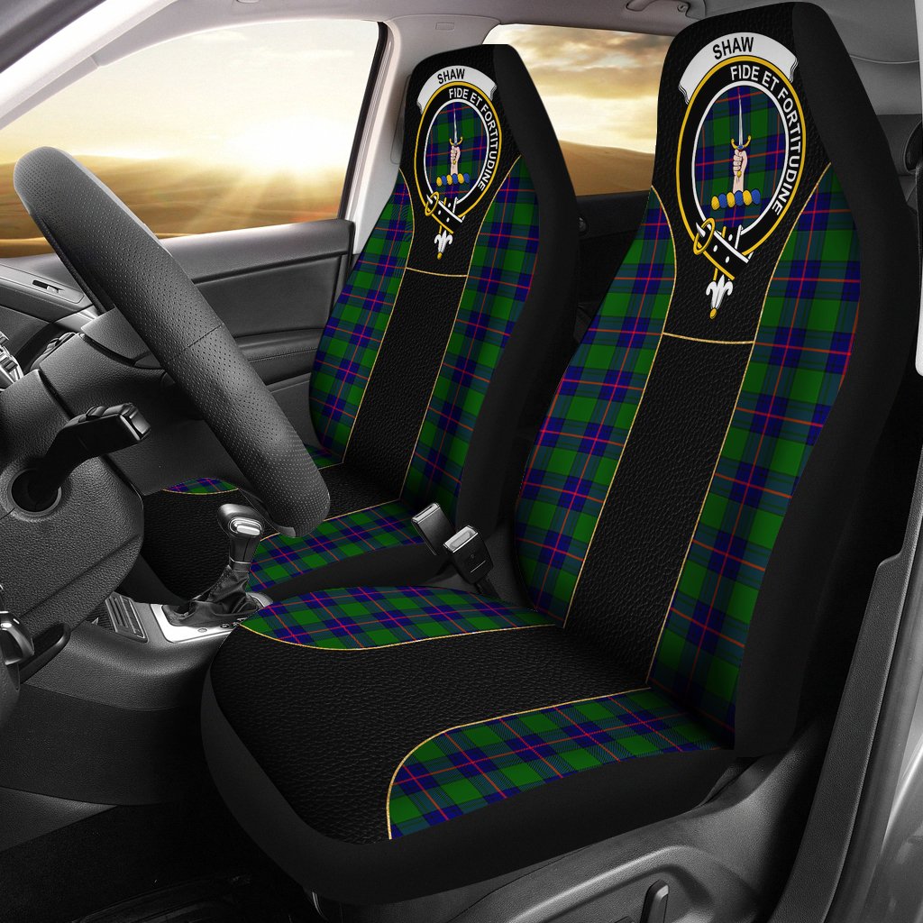 Clan Shaw (Of Tordarroch) Tartan Crest Car Seat Cover  - Special VersionAX53 Clan Shaw Tartan Today   