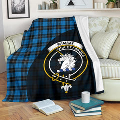 Clan Ramsay Blue Ancient Tartan Crest Blanket 3 Sizes BE59 Clan Ramsay Tartan Today   