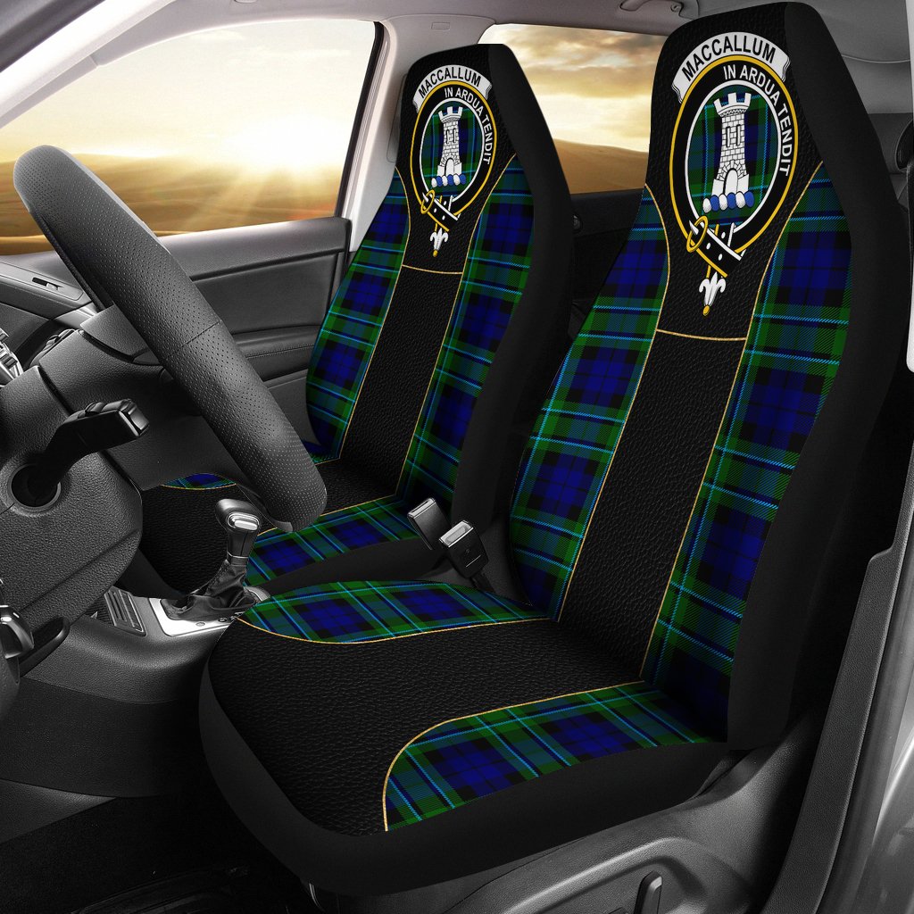 Clan MacCallum (Malcolm) Tartan Crest Car Seat Cover  Special VersionYB52 Clan MacCallum Tartan Today   