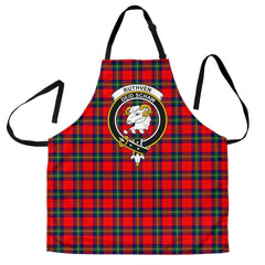 Clan Ruthven Modern Tartan Crest Apron AX80 Clan Ruthven Tartan Today   