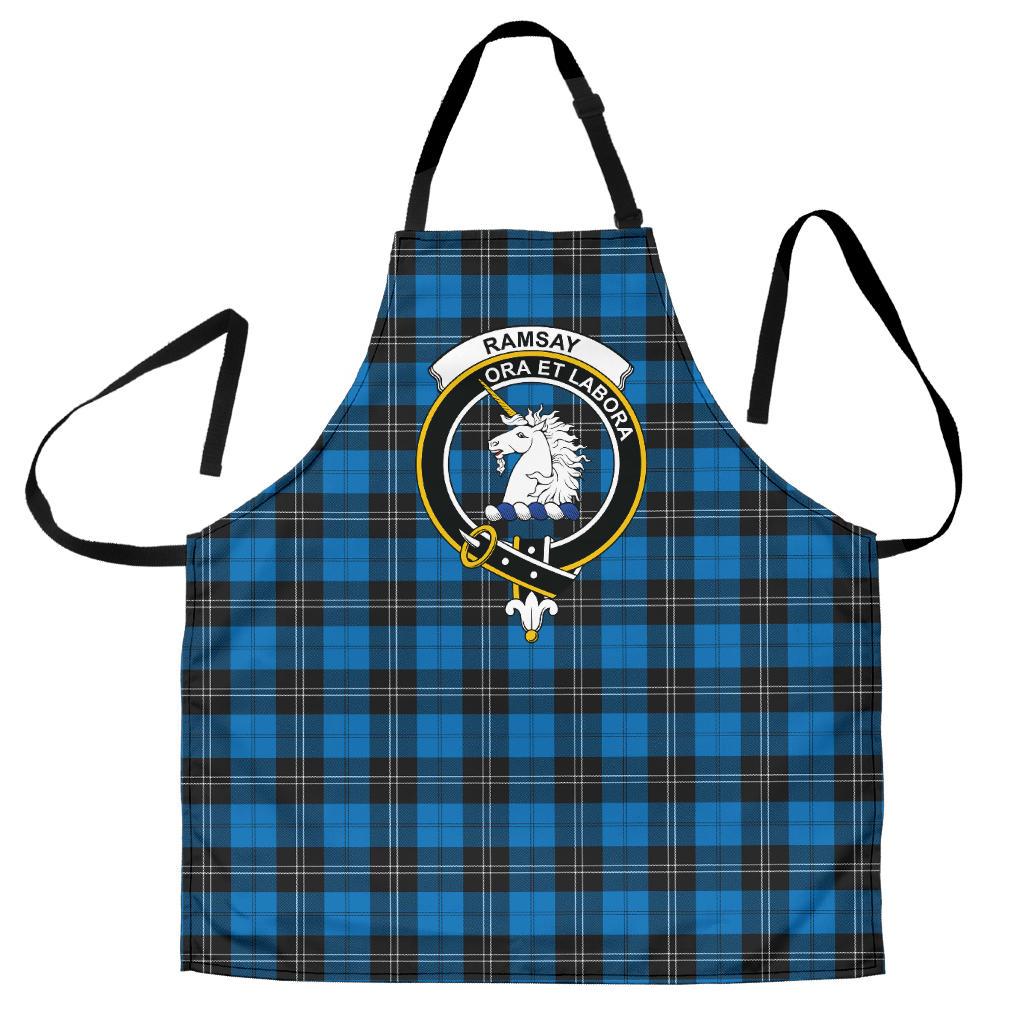 Clan Ramsay Blue Ancient Tartan Crest Apron LF33 Clan Ramsay Tartan Today   