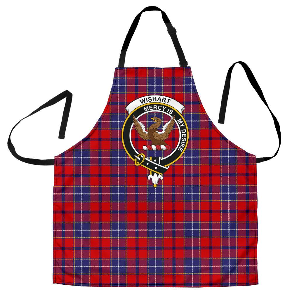 Clan Wishart Dress Tartan Crest Apron AT87 Clan Wishart Tartan Today   