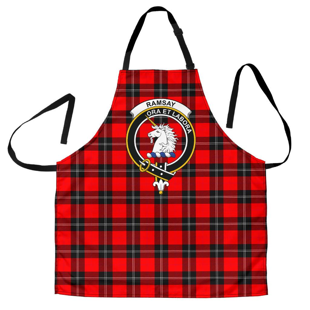 Clan Ramsay Modern Tartan Crest Apron MK88 Clan Borthwick Tartan Today   