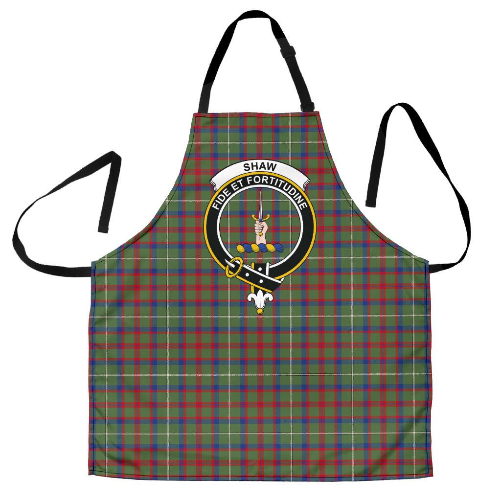 Clan Shaw Green Modern Tartan Crest Apron TK86 Clan Shaw Tartan Today   