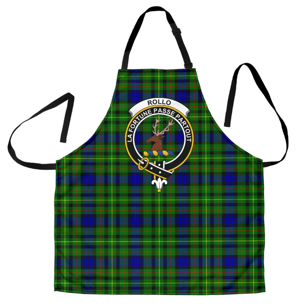 Clan Rollo Modern Tartan Crest Apron HS10 Clan Rollo Tartan Today   