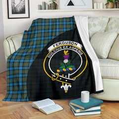 Clan Fergusson Ancient Tartan Crest Blanket Wave Style XZ32 Clan Fergusson Tartan Today   