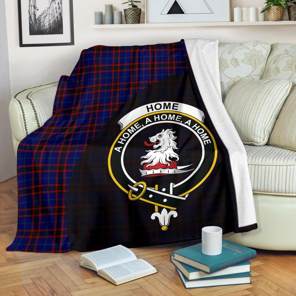 Clan Home Modern Tartan Crest Blanket Wave Style ME22 Clan Home/Hume Tartan Today   