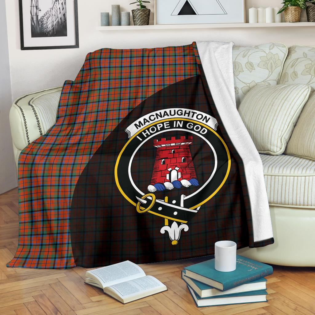 Clan MacNaughton Ancient Tartan Crest Blanket Wave Style MS90 Clan MacNaughton Tartan Today   