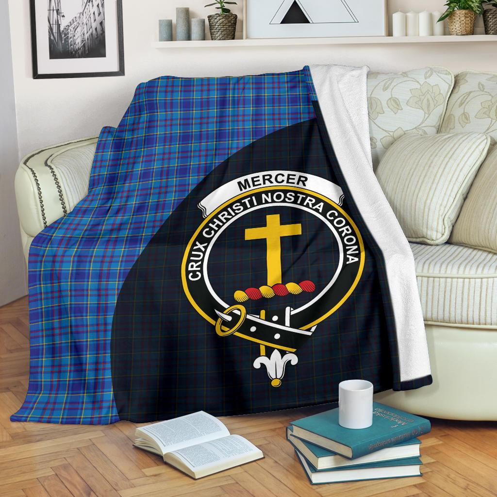 Clan Mercer Modern Tartan Crest Blanket Wave Style TH54 Clan Mercer Tartan Today   