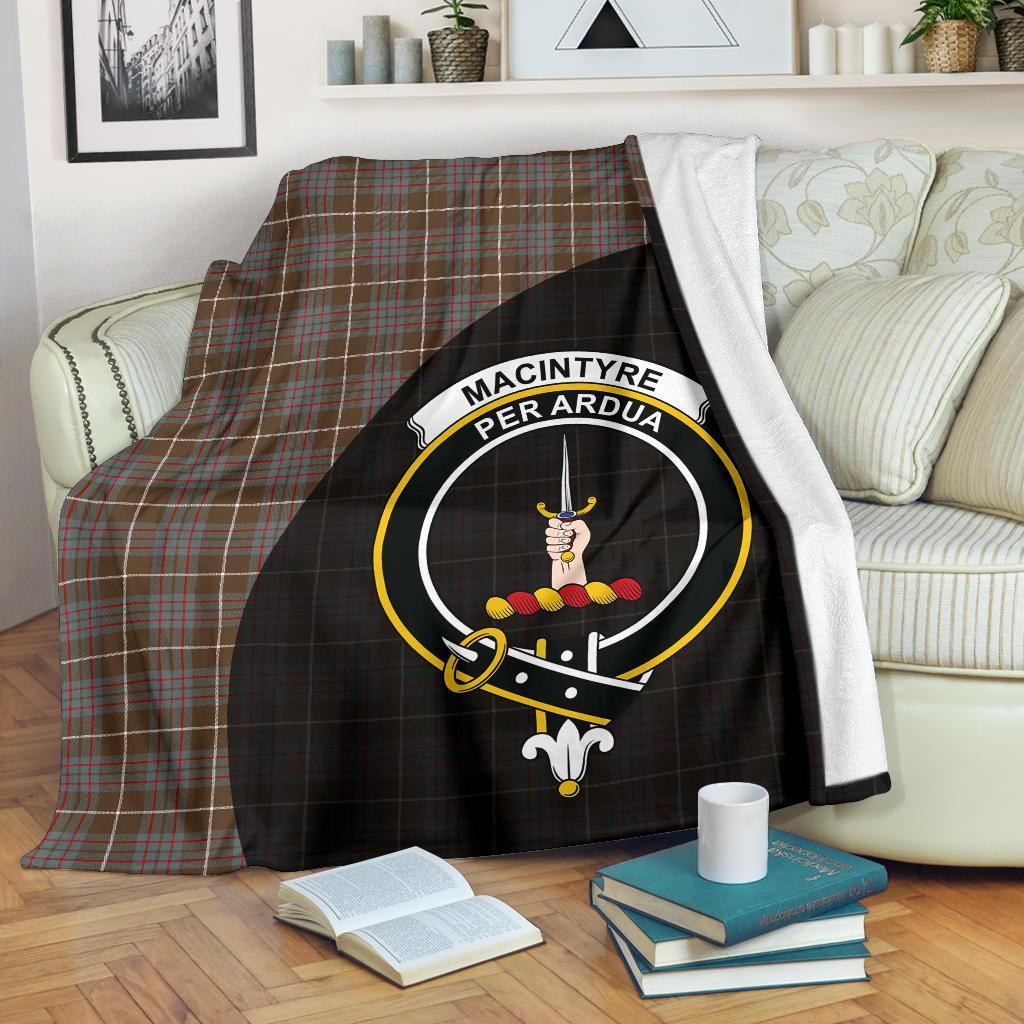 Clan MacIntyre Hunting Weathered Tartan Crest Blanket Wave Style OW77 Clan MacIntyre Tartan Today   