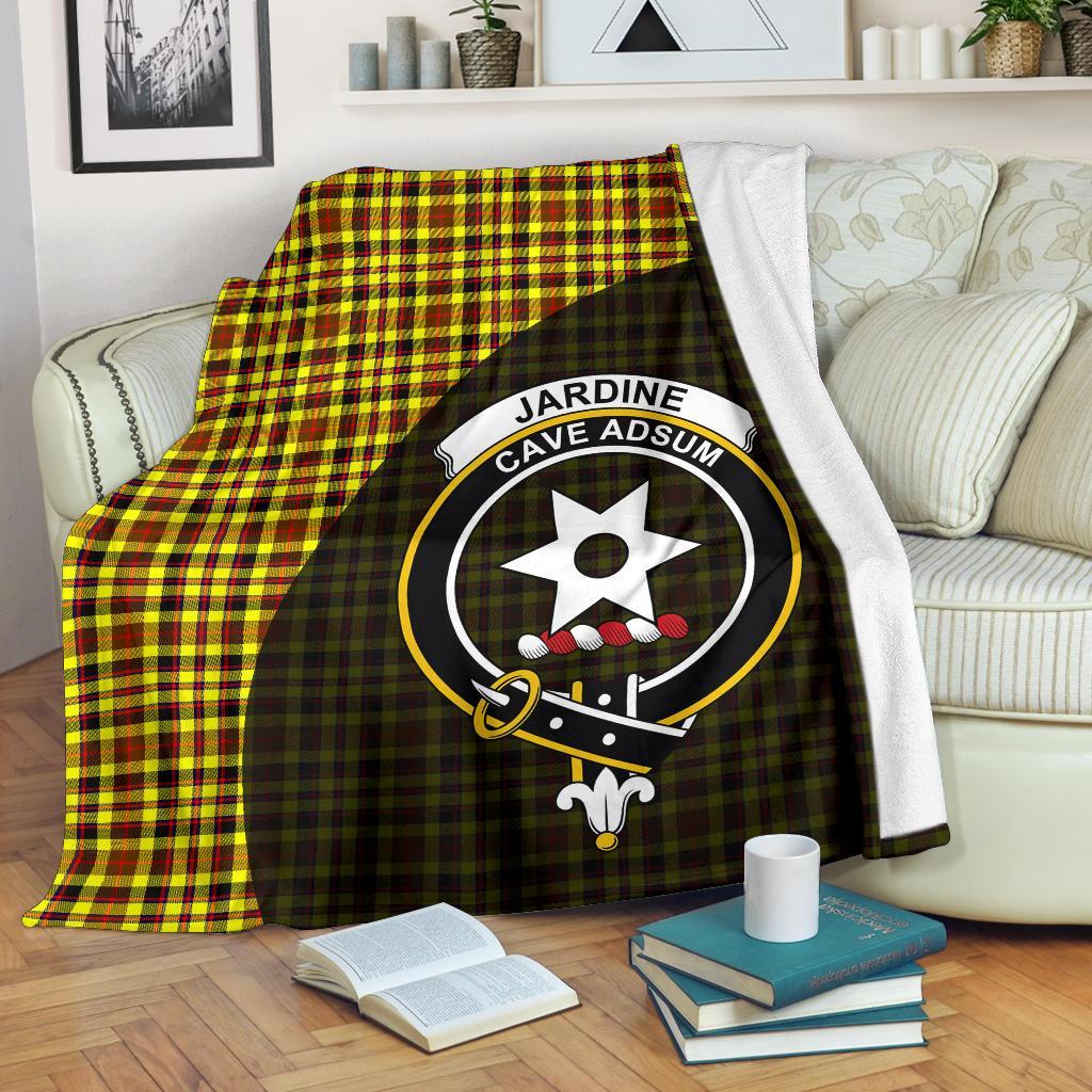 Clan Jardine Tartan Crest Blanket Wave Style UQ61 Clan Jardine Tartan Today   