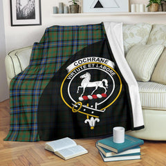 Clan Cochrane Ancient Tartan Crest Blanket Wave Style OO18 Clan Cochrane Tartan Today   